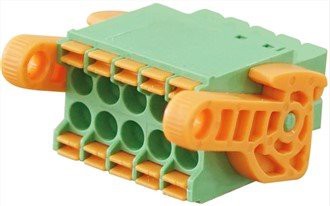 Pluggable Double Ranje Spring tèminal blòk 3.5mm ak zen