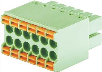 Pluggable Double Ranje Spring tèminal blòk 3.5mm